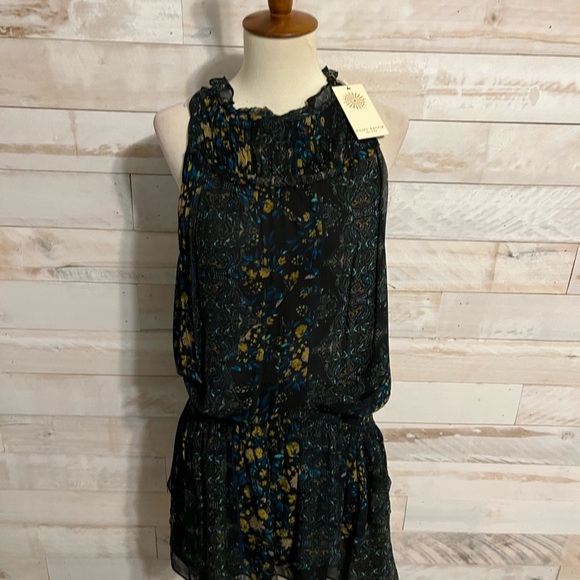 NWT Ramy brook Camilla silk mini dress size L - Picture 5 of 11